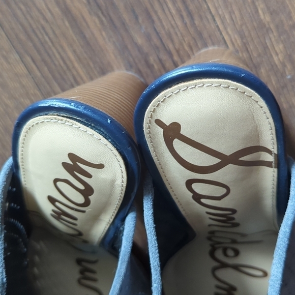 Sam Edelman Bates Perforated Suede Leather Mules/Slides - Picture 12 of 13